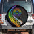 LGBT History Month Spare Tire Cover Proud And Happy Polynesian Dolphin LT05 - Polynesian Pride