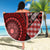 New Zealand Aotearoa Beach Blanket Maori Harakeke Weaving Pattern Red LT05 - Polynesian Pride