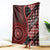 New Zealand Aotearoa Blanket Maori Harakeke Weaving Pattern Red LT05 Red - Polynesian Pride