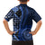 New Zealand Aotearoa Kid Hawaiian Shirt Maori Harakeke Weaving Pattern Blue LT05 - Polynesian Pride