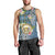 Personalised Hawaii State Men Tank Top Tropical Flowers With Tartan Pattern LT05 - Polynesian Pride