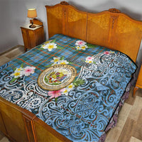 Hawaii State Quilt Tropical Flowers With Tartan Pattern LT05 - Polynesian Pride