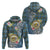 Personalised Hawaii State Zip Hoodie Tropical Flowers With Tartan Pattern LT05 - Polynesian Pride