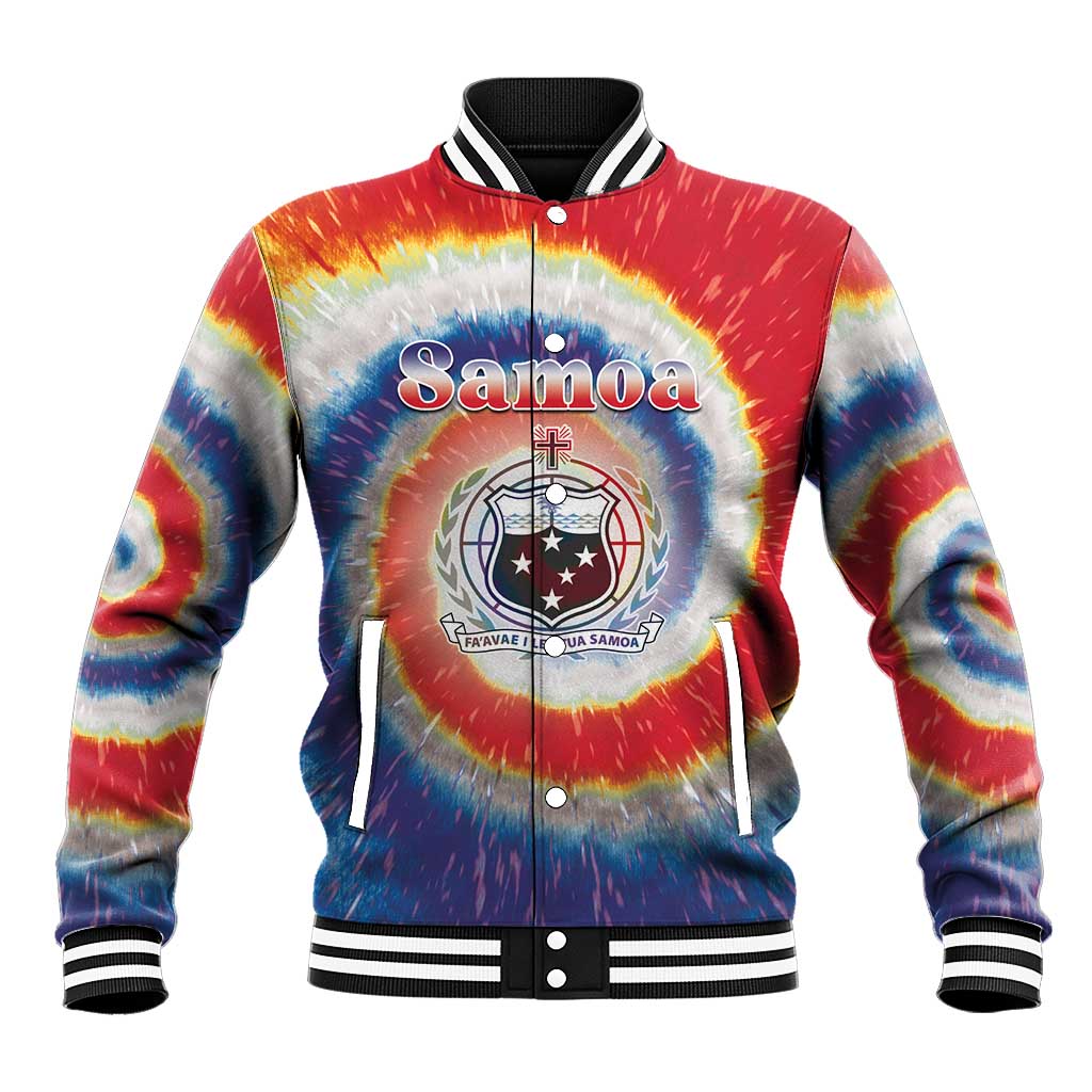 Samoa Baseball Jacket Tie Dye Unique Style LT05 Unisex Colorful - Polynesian Pride