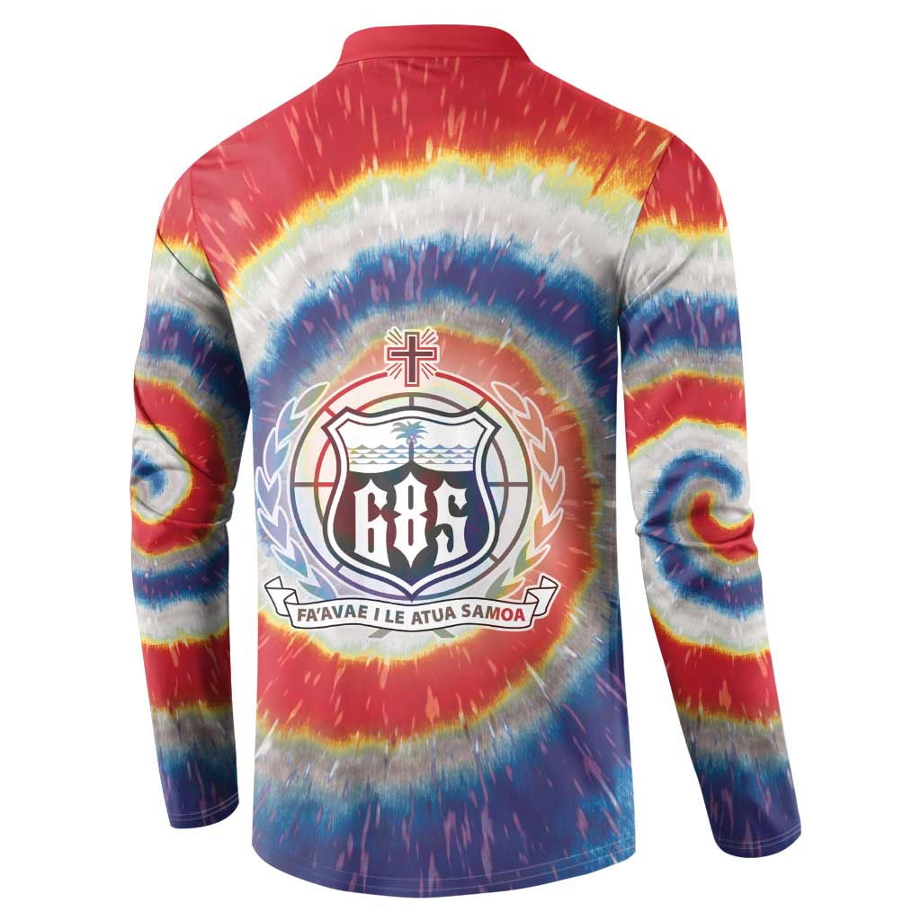 Samoa Button Sweatshirt Tie Dye Unique Style LT05 - Polynesian Pride