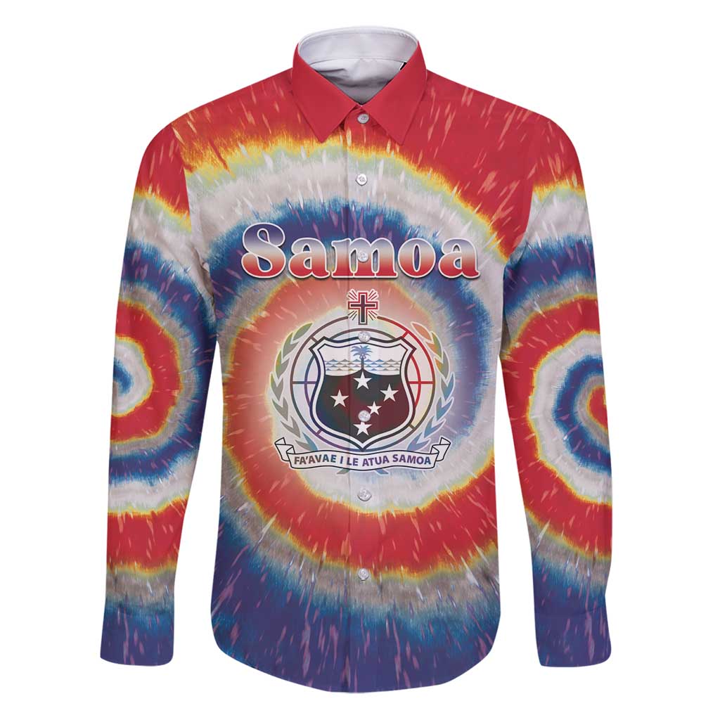 Samoa Family Matching Puletasi and Hawaiian Shirt Tie Dye Unique Style