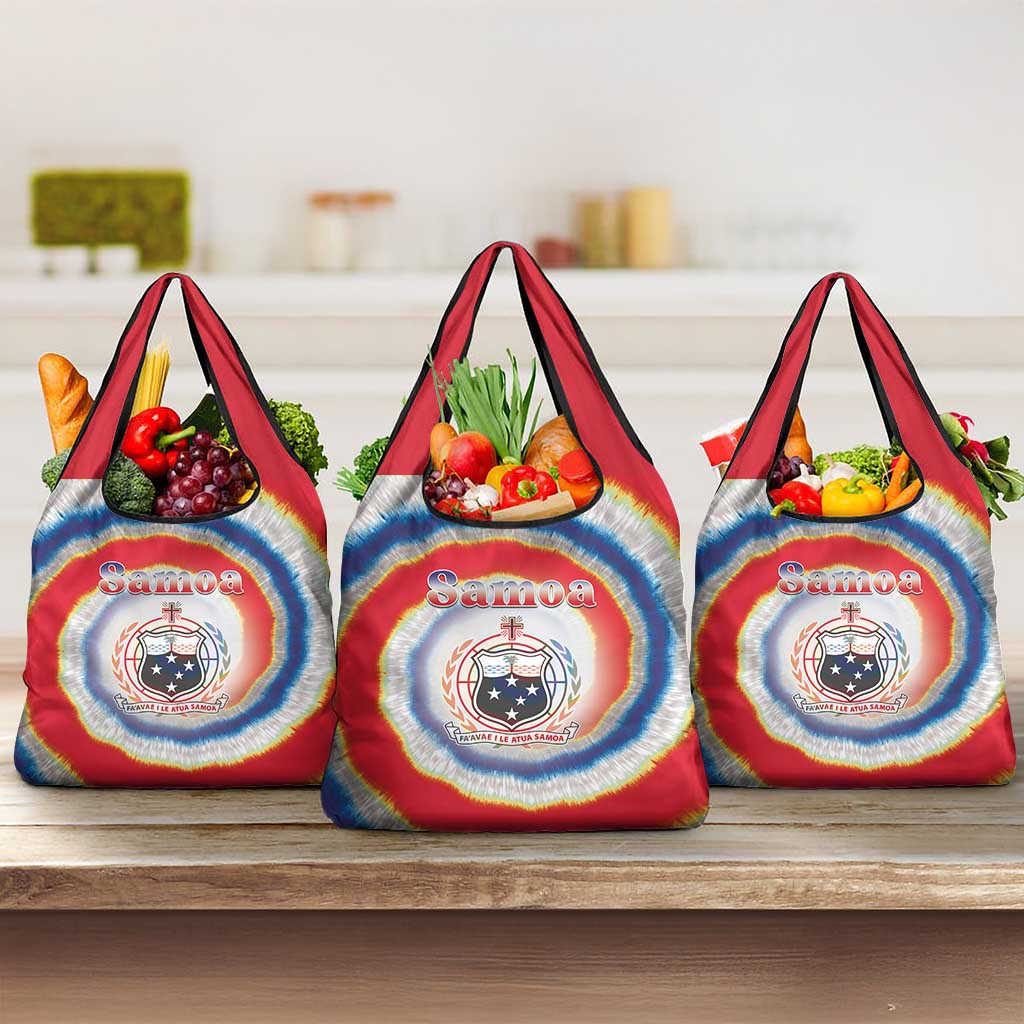 Samoa Grocery Bag Tie Dye Unique Style LT05 3-pack One Size Colorful - Polynesian Pride