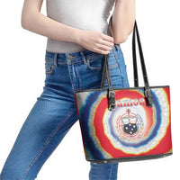 Samoa Leather Tote Bag Tie Dye Unique Style LT05 - Polynesian Pride