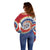 Samoa Off Shoulder Sweater Tie Dye Unique Style