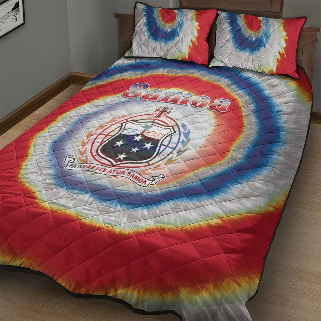 Samoa Quilt Bed Set Tie Dye Unique Style LT05 - Polynesian Pride