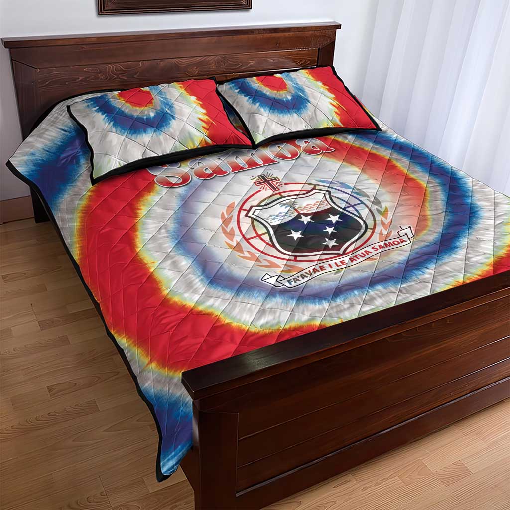 Samoa Quilt Bed Set Tie Dye Unique Style LT05 - Polynesian Pride