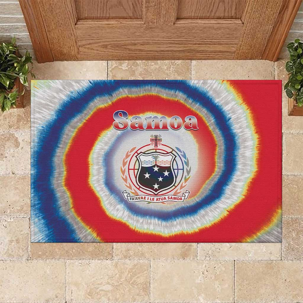 Samoa Rubber Doormat Tie Dye Unique Style LT05 Colorful - Polynesian Pride