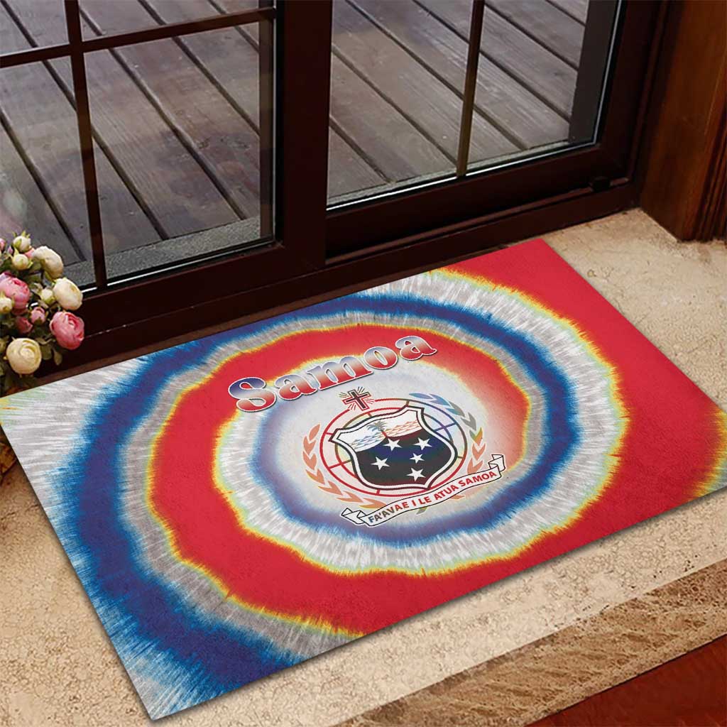 Samoa Rubber Doormat Tie Dye Unique Style LT05 - Polynesian Pride