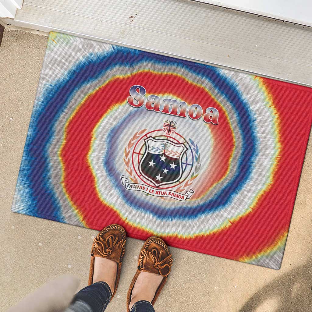 Samoa Rubber Doormat Tie Dye Unique Style LT05 - Polynesian Pride