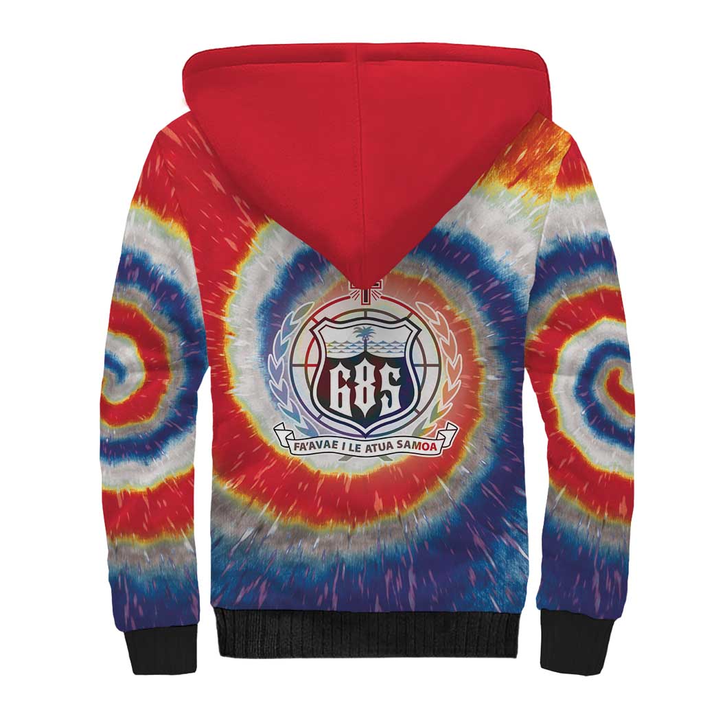 Samoa Sherpa Hoodie Tie Dye Unique Style LT05 - Polynesian Pride