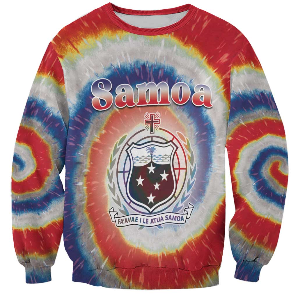 Samoa Sweatshirt Tie Dye Unique Style LT05 Unisex Colorful - Polynesian Pride