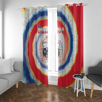 Samoa Window Curtain Tie Dye Unique Style LT05 With Grommets Colorful - Polynesian Pride