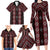 New Zealand Aotearoa Family Matching Long Sleeve Bodycon Dress and Hawaiian Shirt Red Poutama With Taniko Pattern LT05