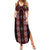 New Zealand Aotearoa Family Matching Summer Maxi Dress and Hawaiian Shirt Red Poutama With Taniko Pattern LT05