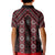 New Zealand Aotearoa Kid Polo Shirt Red Poutama With Taniko Pattern LT05