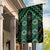 New Zealand Aotearoa Garden Flag Green Poutama With Taniko Pattern LT05