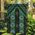 New Zealand Aotearoa Garden Flag Green Poutama With Taniko Pattern LT05