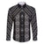 New Zealand Aotearoa Family Matching Long Sleeve Bodycon Dress and Hawaiian Shirt Black Poutama With Taniko Pattern LT05