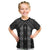 New Zealand Aotearoa Kid T Shirt Black Poutama With Taniko Pattern LT05