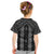 New Zealand Aotearoa Kid T Shirt Black Poutama With Taniko Pattern LT05
