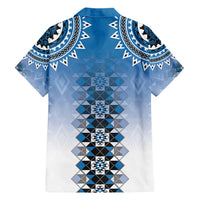 New Zealand Hawaiian Shirt Poutama Mix Blue Taniko Inspired Art LT05 - Polynesian Pride