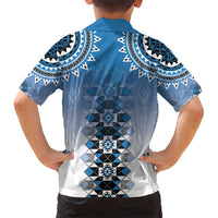 New Zealand Hawaiian Shirt Poutama Mix Blue Taniko Inspired Art LT05 - Polynesian Pride