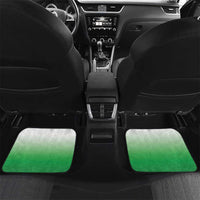 New Zealand Car Mats Poutama Mix Green Taniko Inspired Art LT05 Set 2pcs - Back Green - Polynesian Pride