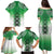 New Zealand Family Matching Puletasi and Hawaiian Shirt Poutama Mix Green Taniko Inspired Art LT05