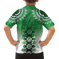New Zealand Hawaiian Shirt Poutama Mix Green Taniko Inspired Art LT05 - Polynesian Pride