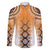 New Zealand Family Matching Off Shoulder Short Dress and Hawaiian Shirt Poutama Mix Orange Taniko Inspired Art LT05