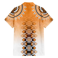 New Zealand Hawaiian Shirt Poutama Mix Orange Taniko Inspired Art LT05 - Polynesian Pride