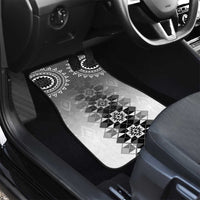 New Zealand Car Mats Poutama Mix Gray Taniko Inspired Art LT05 - Polynesian Pride