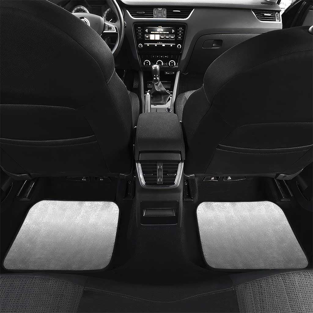New Zealand Car Mats Poutama Mix Gray Taniko Inspired Art LT05 Set 2pcs - Back Gray - Polynesian Pride