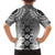 New Zealand Family Matching Short Sleeve Bodycon Dress and Hawaiian Shirt Poutama Mix Gray Taniko Inspired Art LT05