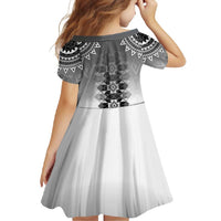 New Zealand Family Matching Tank Maxi Dress and Hawaiian Shirt Poutama Mix Gray Taniko Inspired Art LT05