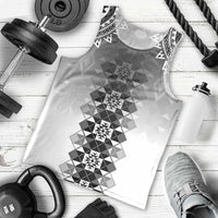 New Zealand Men Tank Top Poutama Mix Gray Taniko Inspired Art LT05 - Polynesian Pride