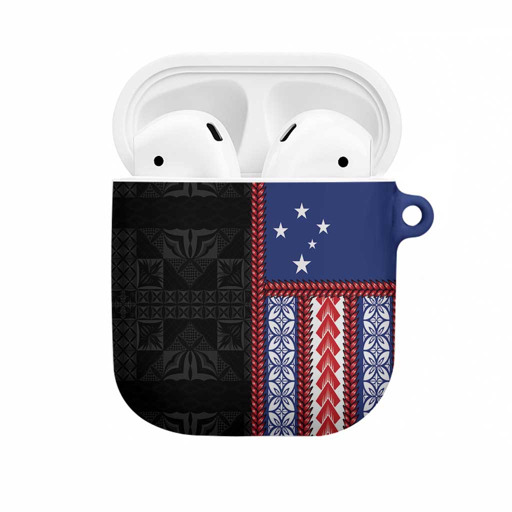 Samoa Flag AirPods Case Ula Fala With Samoan Siapo - Polynesian Pride