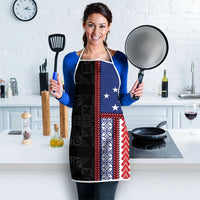 Samoa Flag Apron Ula Fala With Samoan Siapo LT05 - Polynesian Pride