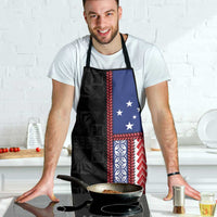 Samoa Flag Apron Ula Fala With Samoan Siapo LT05 - Polynesian Pride