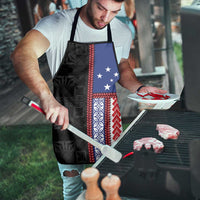 Samoa Flag Apron Ula Fala With Samoan Siapo LT05 - Polynesian Pride