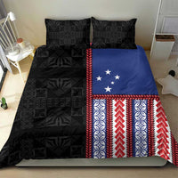 Samoa Flag Bedding Set Ula Fala With Samoan Siapo - Polynesian Pride
