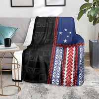 Samoa Flag Blanket Ula Fala With Samoan Siapo - Polynesian Pride