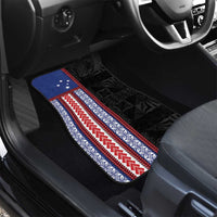 Samoa Flag Car Mats Ula Fala With Samoan Siapo LT05 - Polynesian Pride