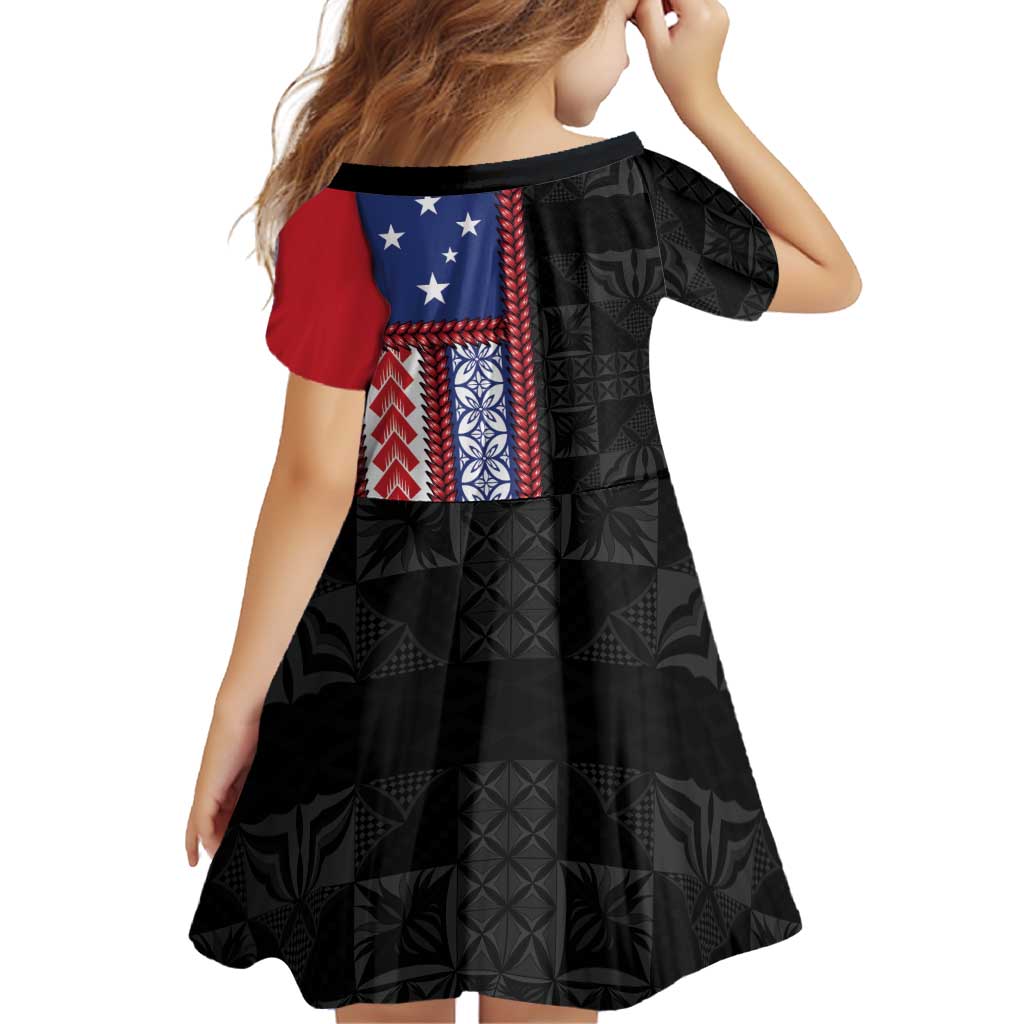 Samoa Flag Family Matching Puletasi and Hawaiian Shirt Ula Fala With Samoan Siapo LT05 - Polynesian Pride