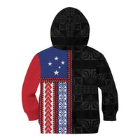 Samoa Flag Kid Hoodie Ula Fala With Samoan Siapo - Polynesian Pride